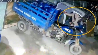 Lấy trộm xe ba gác rồi dùng kẽm cột cửa