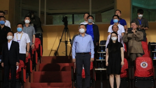 Bộ trưởng Tô Lâm dự khán trận đấu giữa Hà Nội FC và CLB CAND