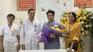 Đại uý Công an nhiễm COVID-19 nguy kịch được Bệnh viện 19-8 cứu sống