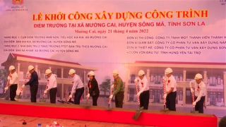 Khởi công xây dựng công trình điểm trường tại xã Mường Cai