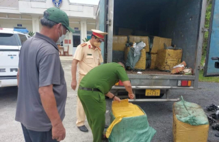 4 tấn nầm lợn thối trên đường đi tiêu thụ bị phát hiện