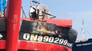 Vụ ẩu đả trên biển, tàu cá Quảng Nam đã cập bờ trình diện