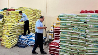 Tạm giữ trên 3 tấn thức ăn thủy sản hết hạn sử dụng