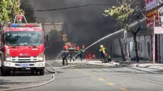 Cháy lớn tại bãi giữ xe tang vật rộng hơn 1.000m2