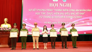 Sơ kết phong trào “Thanh niên CAND học tập, thực hiện Sáu điều Bác Hồ dạy”