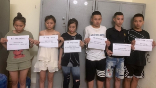 Bắt 6 đối tượng tổ chức chơi ma túy trong nhà nghỉ