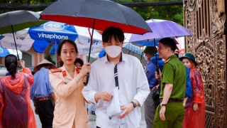 Những hình ảnh đẹp của tuổi trẻ Công an Nghệ An trong kì thi THPT