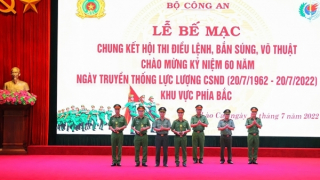 Bế mạc Hội thi điều lệnh, bắn súng, võ thuật CAND năm 2022 – Khu vực phía Bắc