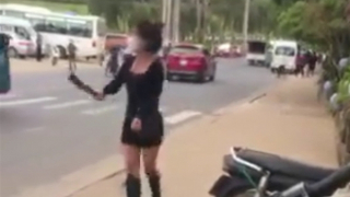 Công an Đà Lạt làm rõ vụ "nữ tướng" múa dao trên phố