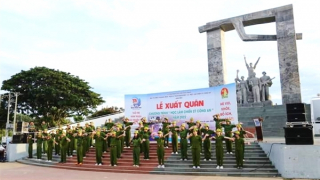 76 học sinh trung học cơ sở ở Ninh Thuận “Học làm chiến sĩ Công an”