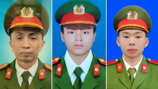 Truy thăng cấp bậc hàm đối với 3 CBCS Cảnh sát dũng cảm hy sinh khi chữa cháy