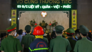 Người thân, đồng đội tiễn đưa 3 liệt sĩ Cảnh sát PCCC dũng cảm