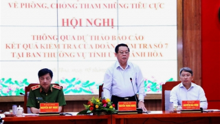 Công bố dự thảo kết quả kiểm tra phòng, chống tham nhũng tại tỉnh Khánh Hòa