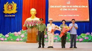 Công an tỉnh Cà Mau có tân Phó Giám đốc