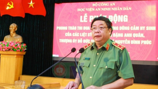 Học viện ANND phát động phong trào học tập gương dũng cảm hy sinh của 3 liệt sĩ Công an