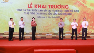 Khai trương hệ thống chia chọn bưu phẩm tự động  với công suất trên 24.000 bưu kiện/giờ