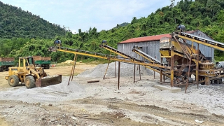 Khai thác đá xây dựng trái phép, một công ty bị phạt 120 triệu đồng
