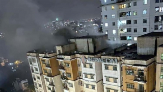 Cảnh sát PCCC cứu 7 người, hướng dẫn 8 người thoát khỏi đám cháy chung cư