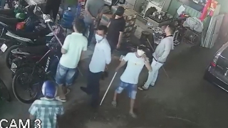 Mâu thuẫn thuê mặt bằng, hàng chục người cầm hung khí náo loạn bãi giữ xe
