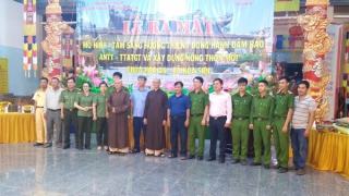 Ra mắt mô hình ANTT đầu tiên trong sinh hoạt Phật giáo ở Ninh Thuận