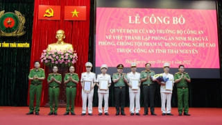 Thành lập Phòng An ninh mạng và phòng, chống tội phạm sử dụng công nghệ cao Công an tỉnh Thái Nguyên