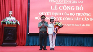 Trung tá Ksor H’Bơ Khắp giữ chức vụ Phó Giám đốc Công an tỉnh Gia Lai