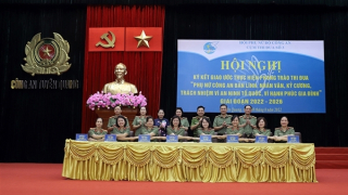 Hội Phụ nữ cụm thi đua số 3 ký giao ước thi đua