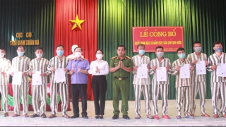 Các trại giam công bố quyết định đặc xá của Chủ tịch nước
