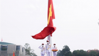 Trang trọng lễ Thượng cờ mừng Quốc Khánh 2/9