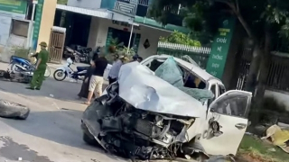 Tài xế phóng bạt mạng đâm chết 2 người ở Nghệ An có nồng độ cồn khủng