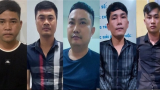 Bắt quả tang 5 đối tượng cho vay lãi nặng