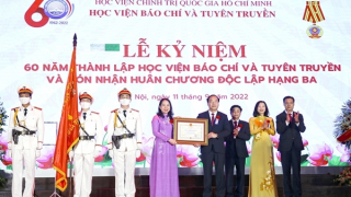 Học viện Báo chí và Tuyên truyền kỷ niệm 60 năm thành lập và đón nhận Huân chương Độc lập hạng Ba