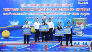 Number 1 cùng giải Billiards Carom 3 băng quốc tế Bình Dương lần thứ X chính thức tìm ra nhà vô địch