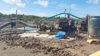 Sóc Trăng làm rõ vụ khai thác cát trái phép rầm rộ dưới lòng đất