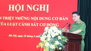 Quán triệt, phổ biến nội dung cơ bản của Luật Cảnh sát cơ động