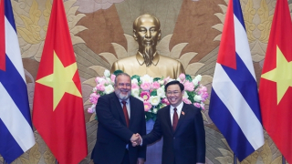 Thủ tướng Cuba hội kiến Chủ tịch Quốc hội Vương Đình Huệ