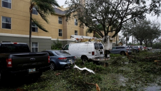 Bãi biển thơ mộng Florida tan hoang vì bão Ian
