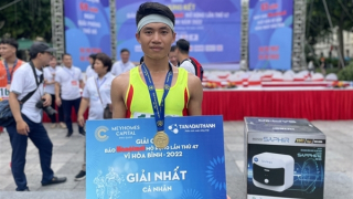 VĐV của Học viện ANND đoạt huy chương vàng Giải chạy Báo Hà Nội mới