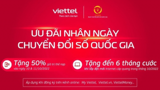Viettel Telecom “mưa” ưu đãi hưởng ứng ngày chuyển đổi số quốc gia 10/10