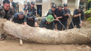 Trung đoàn CSCĐ giúp dân khắc phục hậu quả lũ quét tại Kỳ Sơn