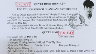 Truy nã toàn quốc kẻ bắt người trái pháp luật và cướp tài sản