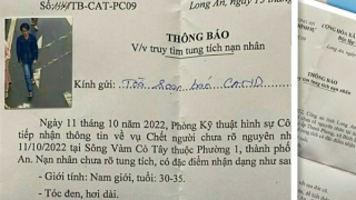 Truy tìm tung tích 2 nạn nhân dưới đoạn sông Vàm Cỏ Tây