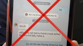 Giả nhân viên tài vụ nhà trường lừa phụ huynh đóng học phí