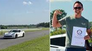 Lái xe chạy giật lùi đạt vận tốc kỷ lục