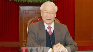 Tổng Bí thư Nguyễn Phú Trọng gửi điện chúc mừng Tổng Bí thư Tập Cận Bình