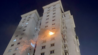 Kịp thời khống chế đám cháy tại tầng 9 khu đô thị Nam Thăng Long