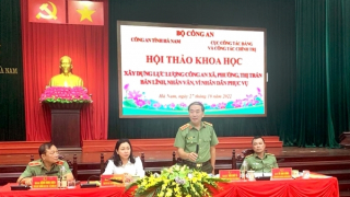 Xây dựng lực lượng Công an xã chính quy, bản lĩnh, nhân văn, vì Nhân dân phục vụ