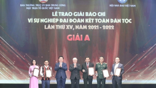 Vinh danh 80 tác phẩm đoạt Giải báo chí “Vì sự nghiệp đại đoàn kết toàn dân tộc” lần thứ XV