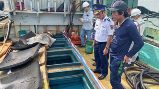 Điều tra làm rõ vụ tàu chở 65.000 lít dầu DO không rõ nguồn gốc