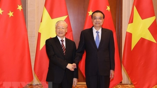 Tổng Bí thư Nguyễn Phú Trọng hội kiến Thủ tướng Quốc vụ viện Trung Quốc Lý Khắc Cường